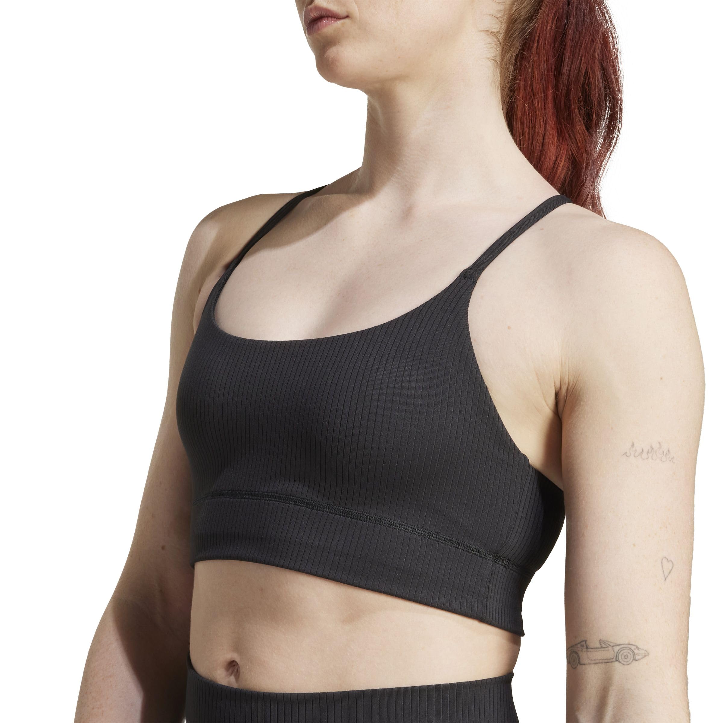 adidas All Me Rib Light Support Bra Reggiseno Sportivo Donna (Pacco da 1)