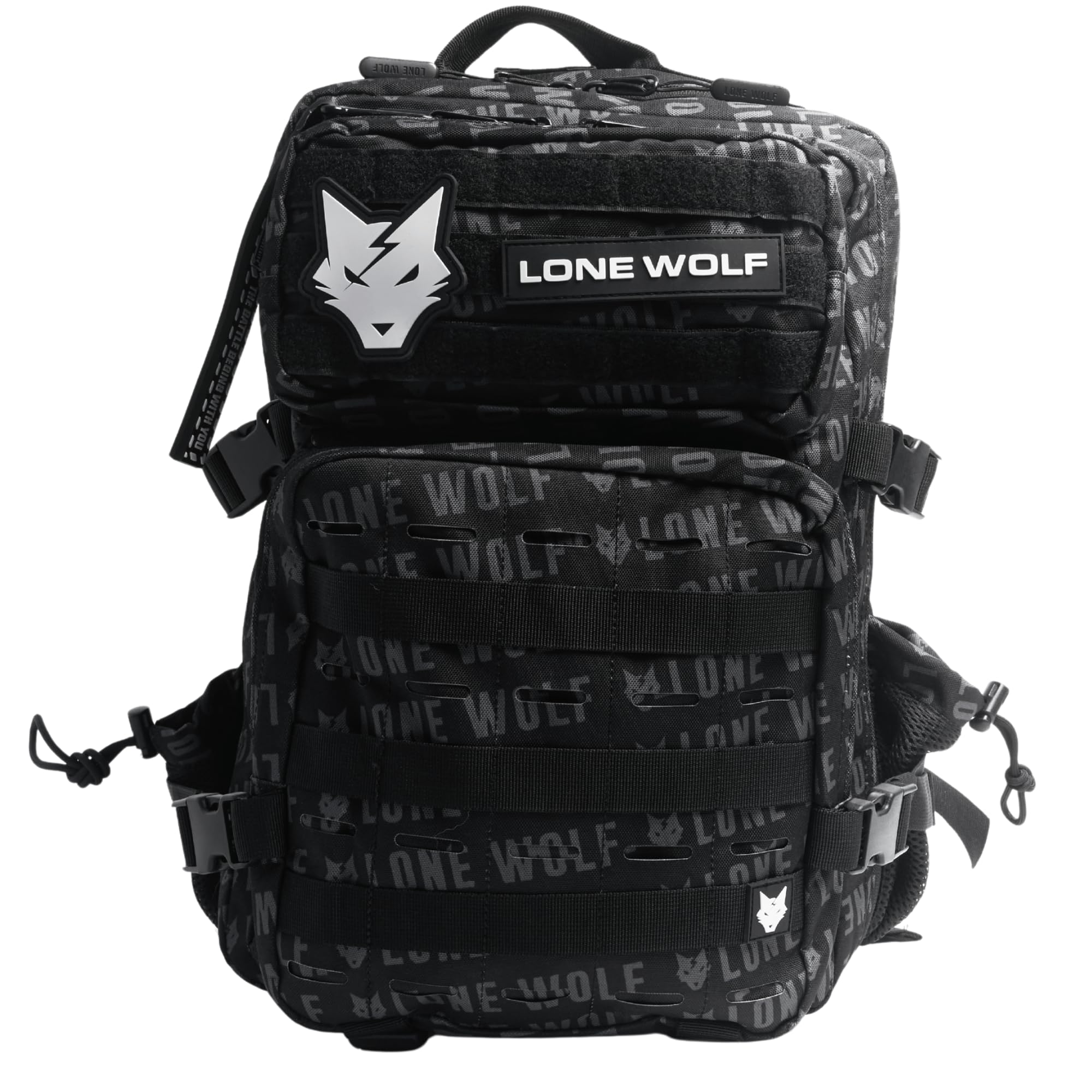 Lone Wolf Fitness Gen 3 Sports Backpack 35L Midnight Black, Water Resistant, 1000D High-grade Polyester