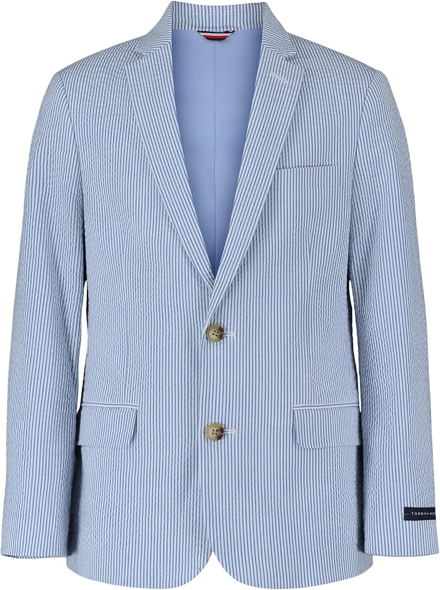 Boys' Blazer Suit Jacket, Button Closure, Notch Lapel & Front Flap Pockets