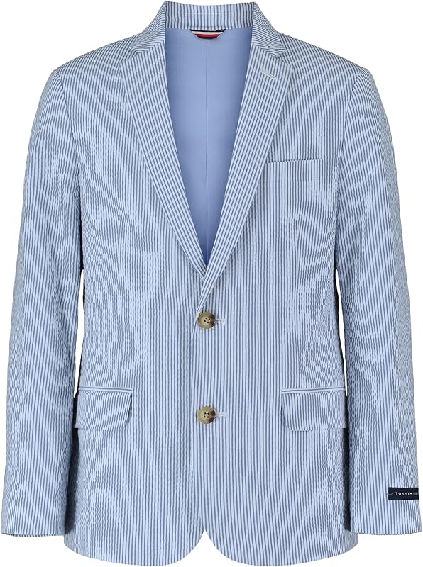 Boys' Blazer Suit Jacket, Button Closure, Notch Lapel & Front Flap Pockets
