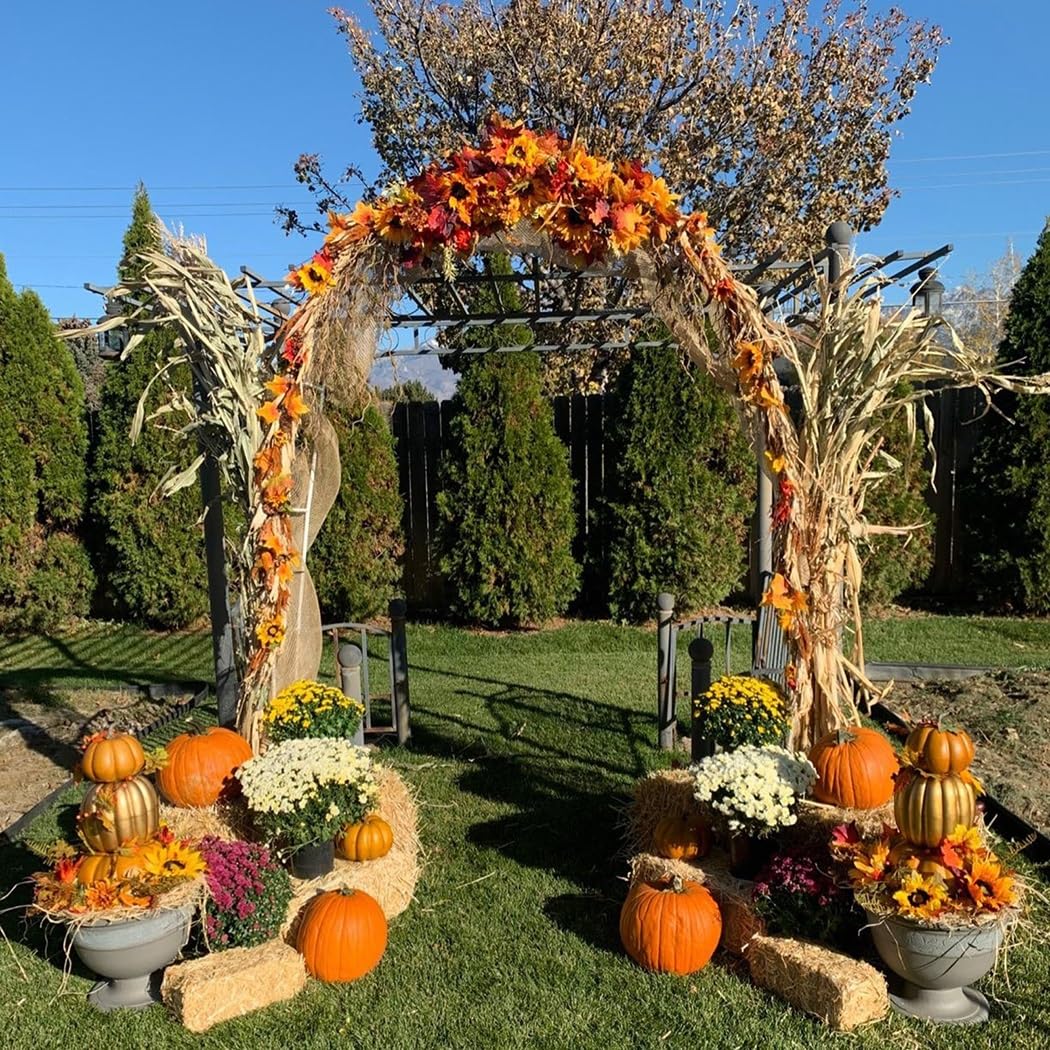 Arco de enrejado de jardín de metal resistente al óxido con revestimiento de zinc para plantas trepadoras, arco decorativo de hierro forjado blanco para bodas y eventos al aire libre, 140 x 23 cm