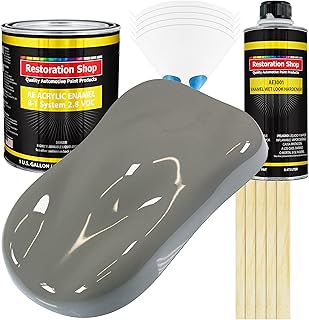 Restoration Shop Dove Gray Acrylic Enamel Complete Gallon Auto Paint Kit (High Gloss)