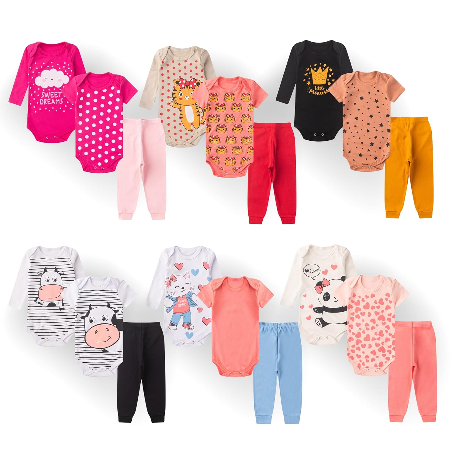 Kit 09 Peças Body Bebê Suedine 100% Algodão em promoção! Veja a oferta e mais achadinhos de Bebês Hoje é o melhor dia para comprar Kit 09 Peças Body Bebê Suedine 100% Algodão com aquele preço maroto! Promoção! Aproveite a oferta!