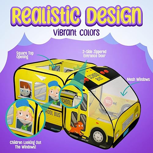 Miniatura 5 de Tienda de campaña desplegable para niños con botón de reproducción de sonido, piscina de pelotas para niños pequeños y mayores, tienda de campaña de