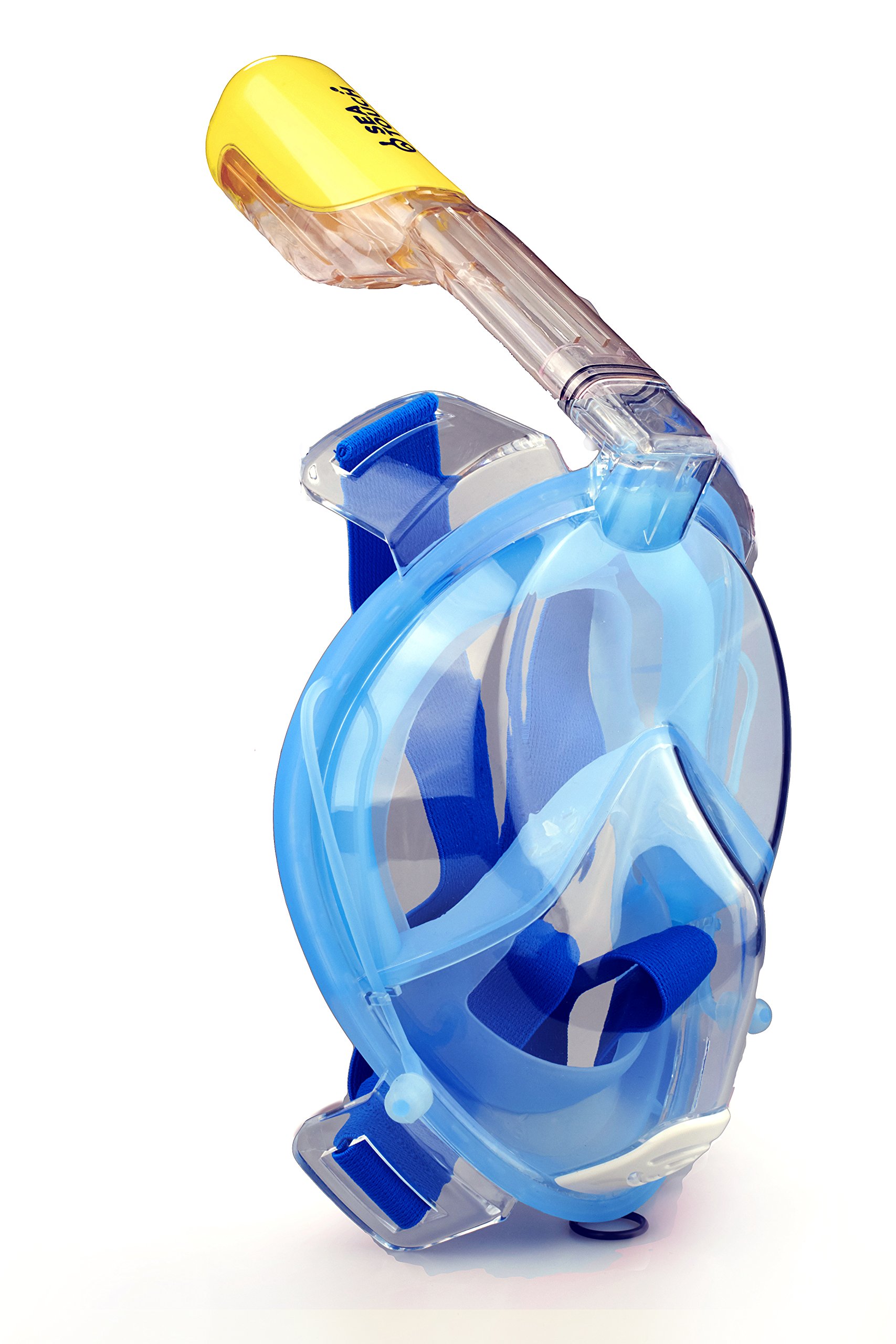 Snorkel Mask Full Face Best for Adult Youth Diving Mask Set Blue