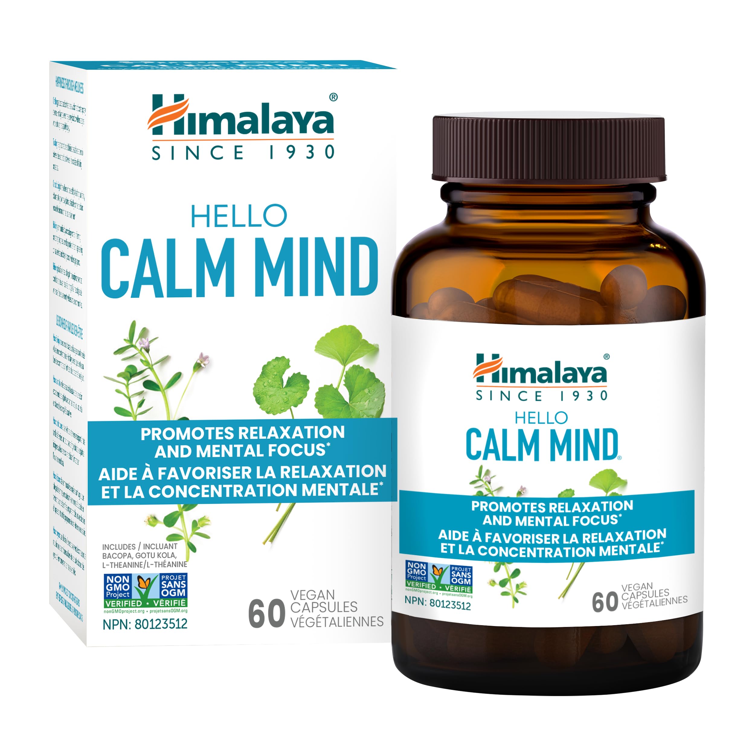 Himalaya Hello Calm Mind, Herbal Supplement for Relaxation and