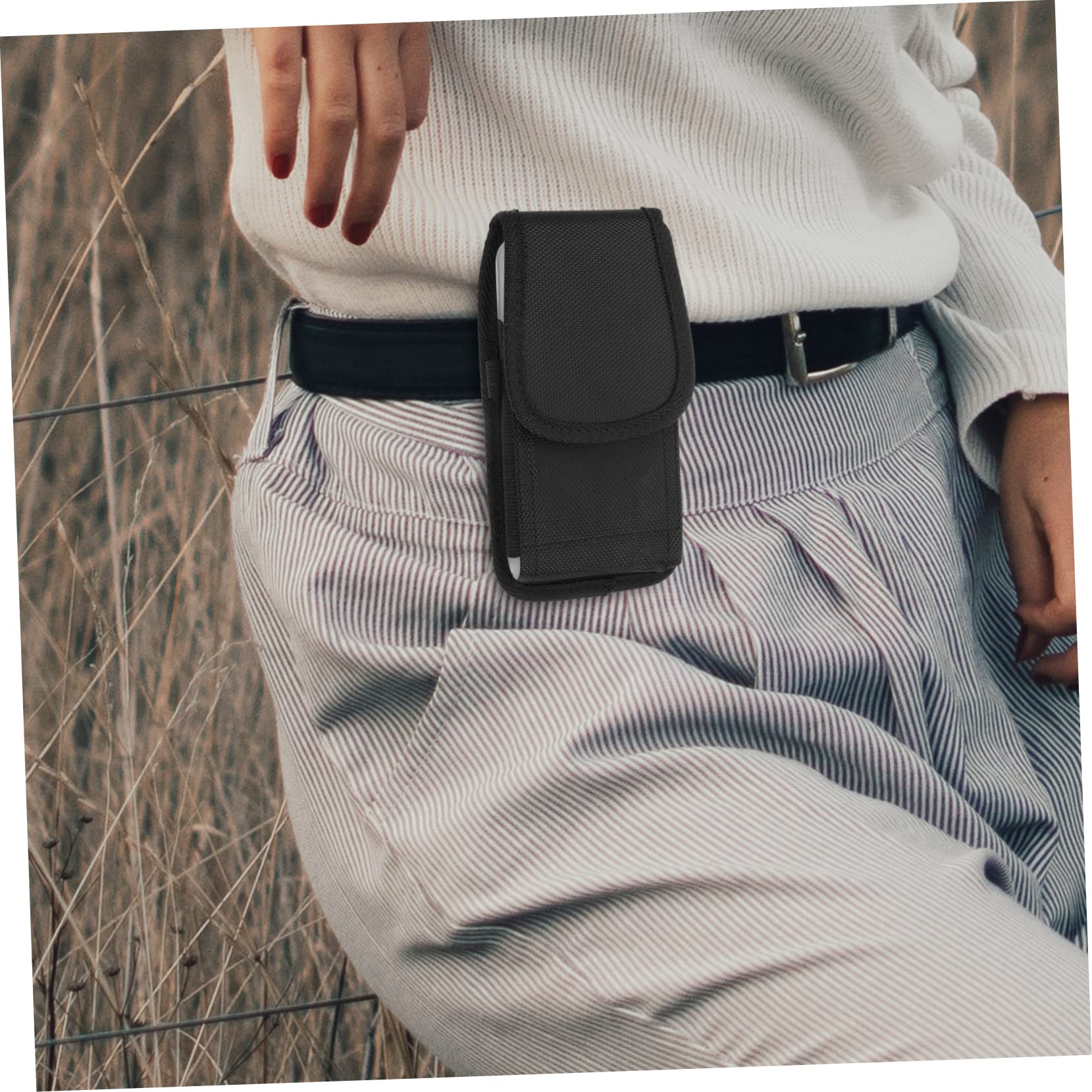 Housoutil Outdoor Mobile Phone Belt Bag Waist Pouch Bag Mobile Phone Bag Phone Protective Pouch Waist Phone Bag De Hombre Belt for Men Men’s Belt Organizer Fitness Multifunction Nylon