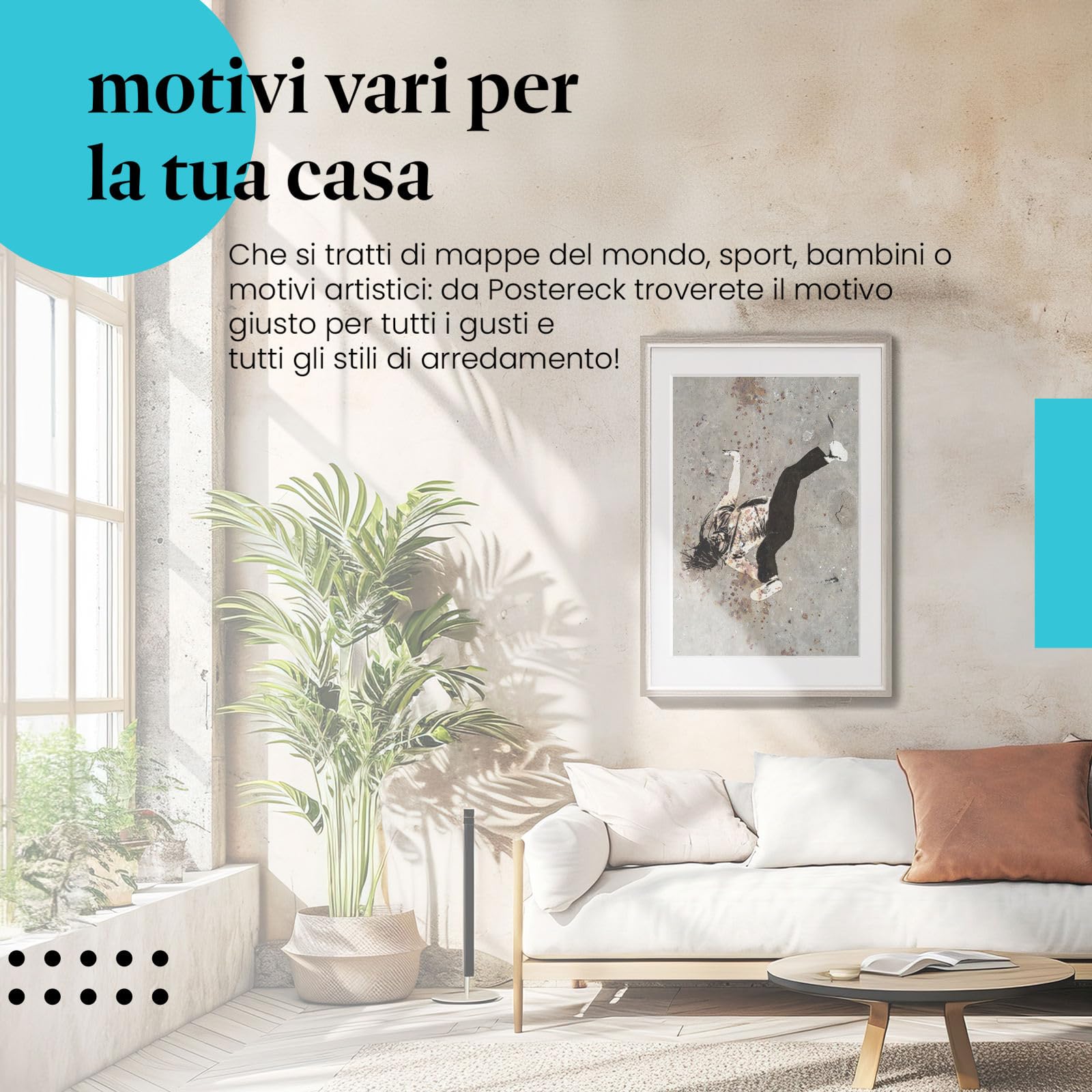 Postereck - 1701 - Hip hop, danza, musica, graffiti, break dance - Stampa con Scritta, Decorazione da Parete, Ideen Regalo, Stampa Fotografica - Tela - 100,0 cm x 75,0 cm