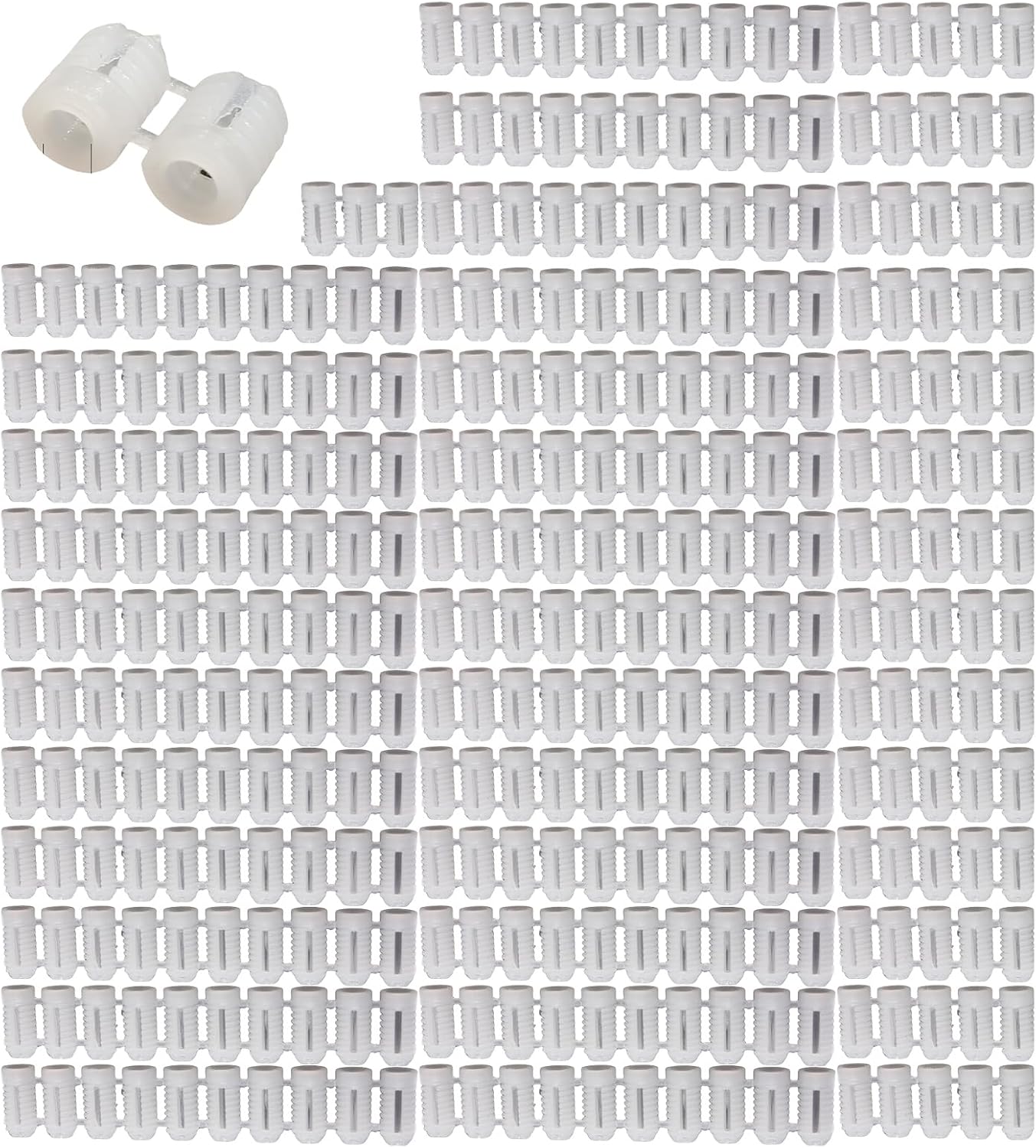 900Pieces Practical 5mm Expansion Plugs White Anchors Designs for Multipurpose Use in Craft and Construction