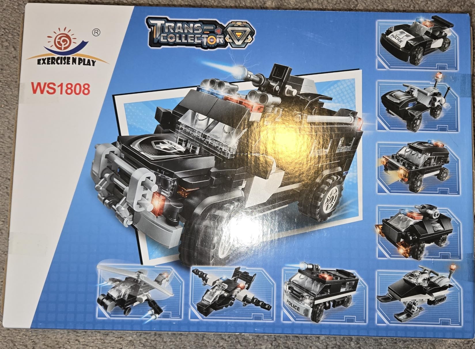 Building block bags and instruction manual for assembly