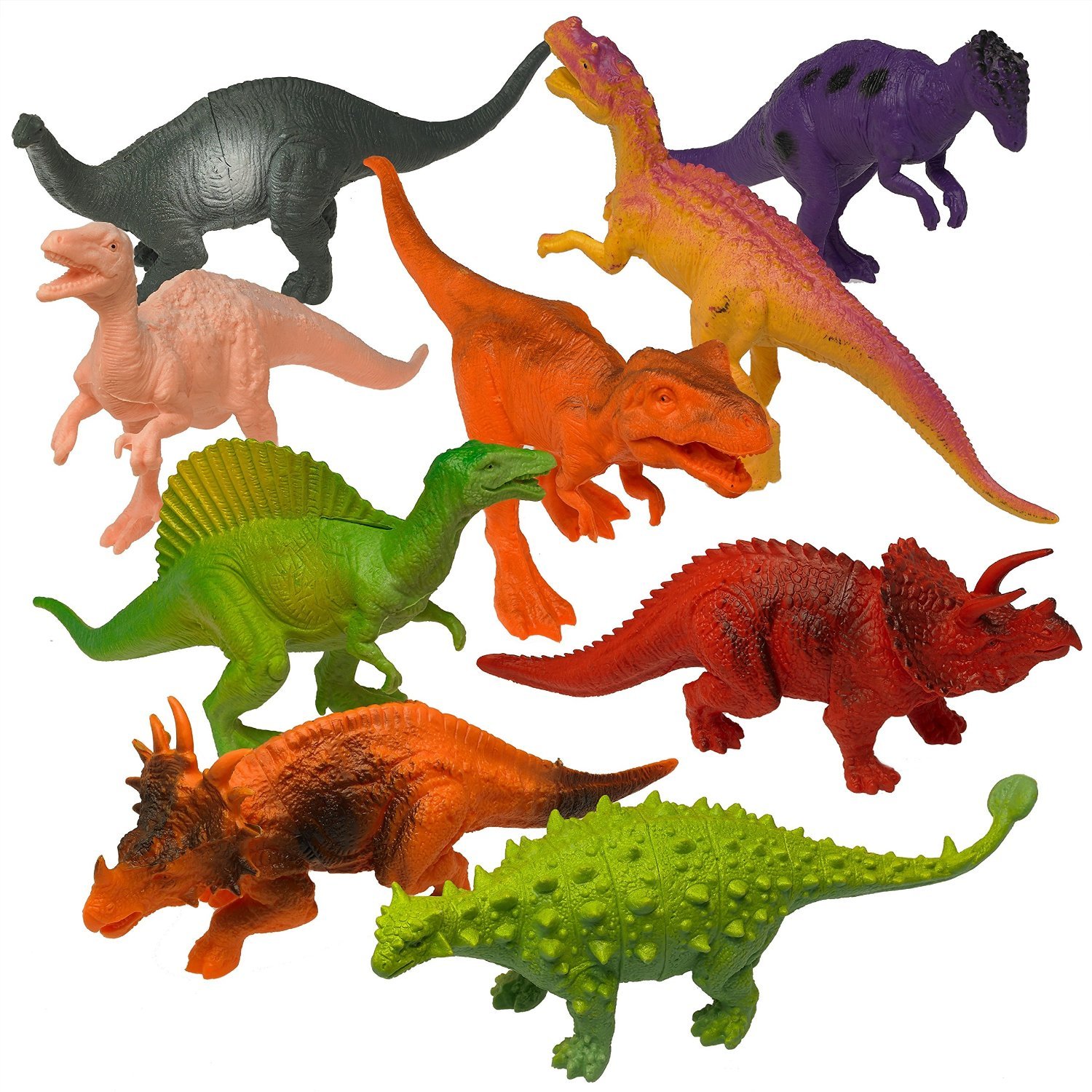 Buy Prextex Pack of 12 Dinosaur Toy Figures with Educational