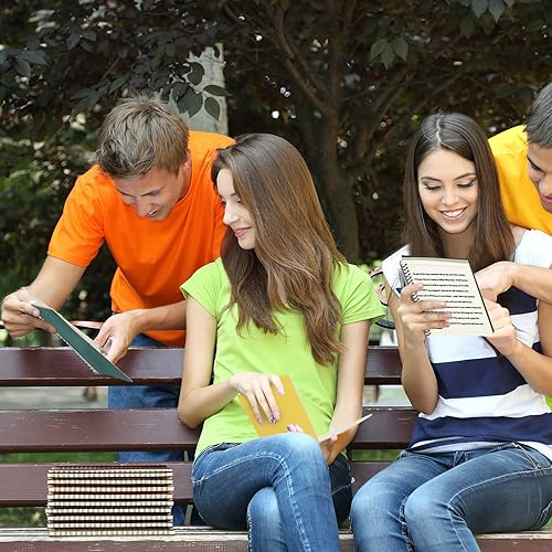 Miniatura 6 de Yahenda Cuaderno de espiral A5 a granel forrado de 8.3 x 5.5 pulgadas, papel de composición de escritura, bloc de notas pequeño para estudiantes,