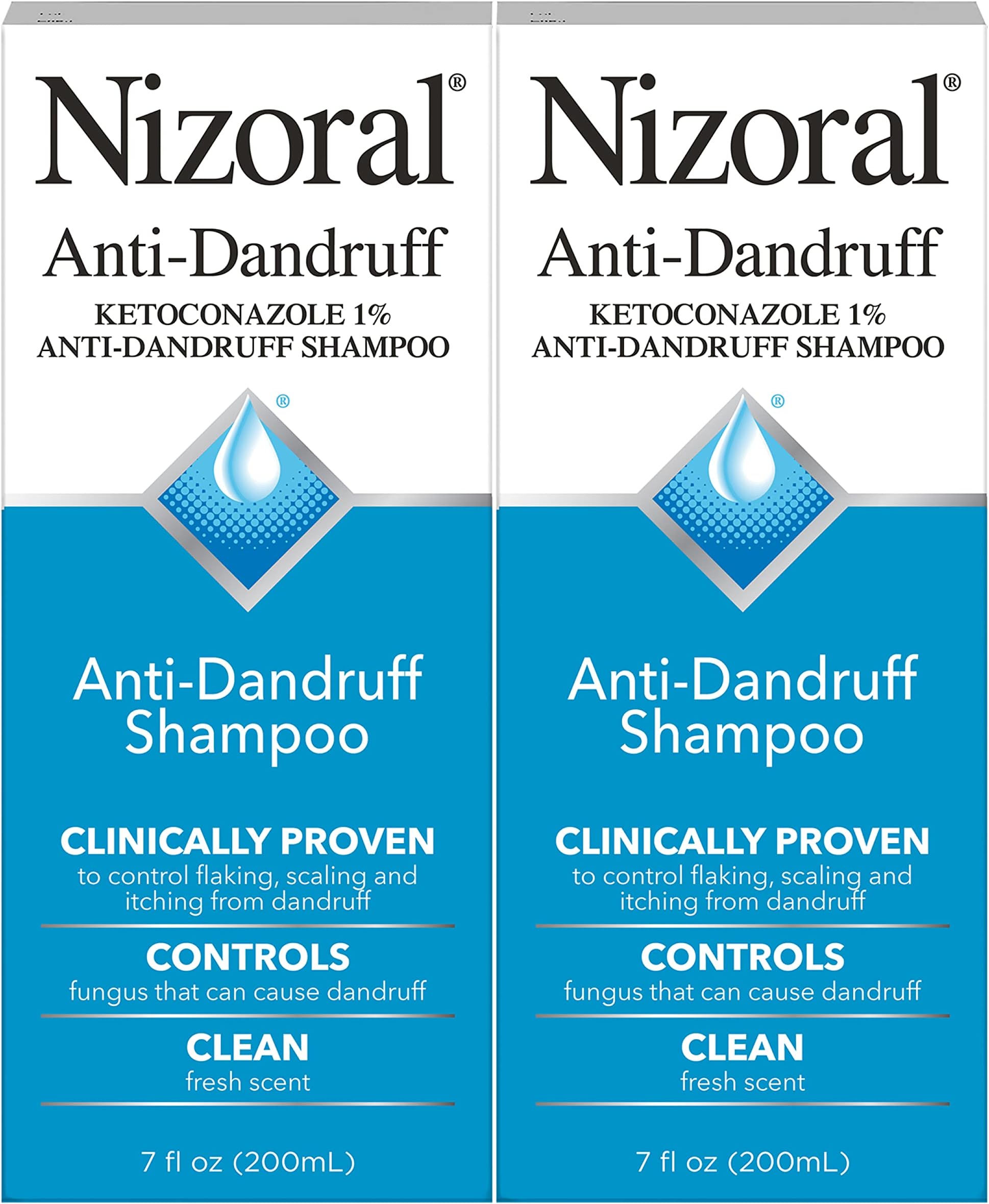 Nizoral Anti-Dandruff Shampoo, 7 Fl Oz (Pack of 2)