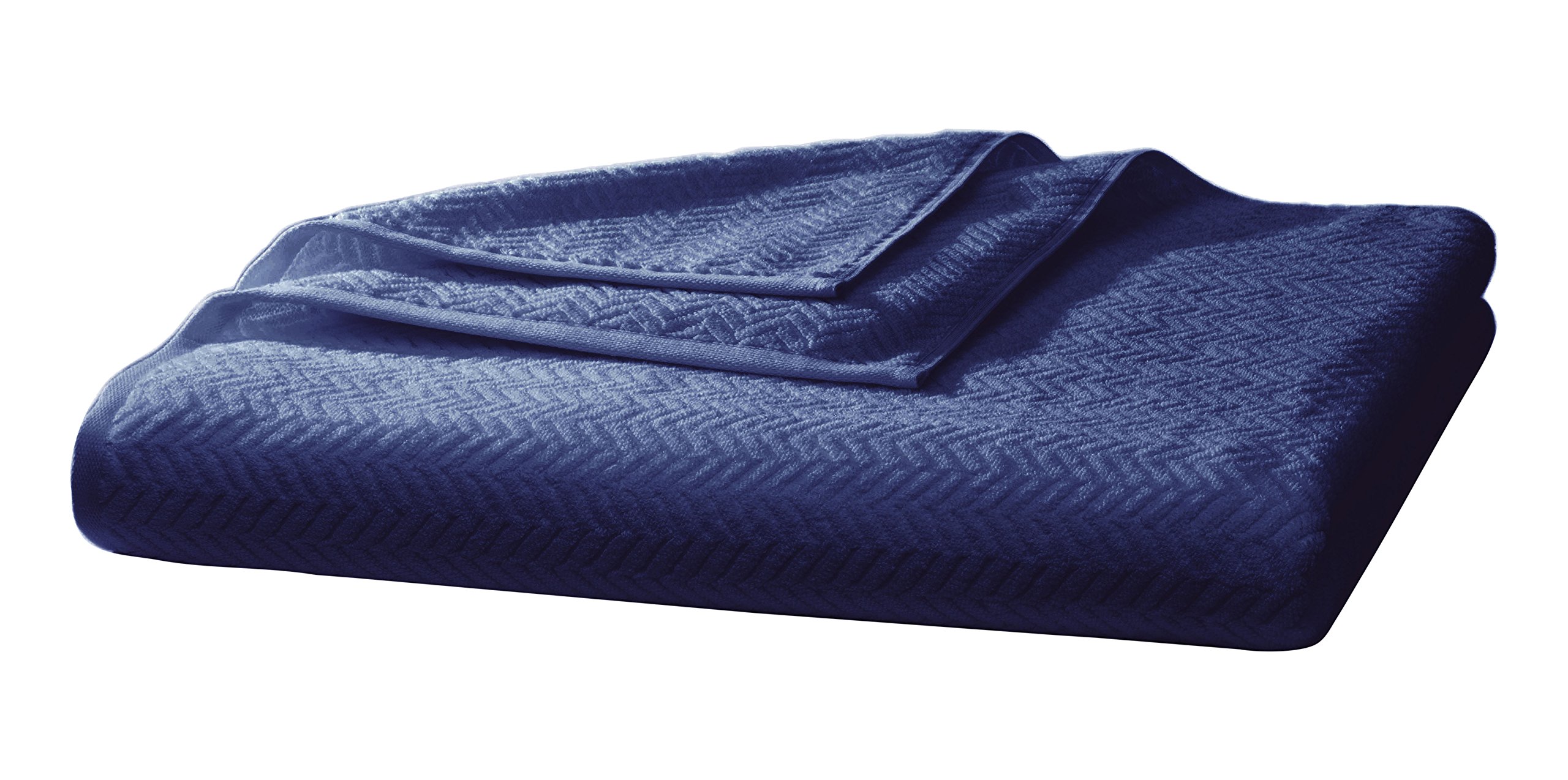 Serviette en tissu éponge marine fleuresse 3485 FB idéale pour la plage et la piscine 90x200