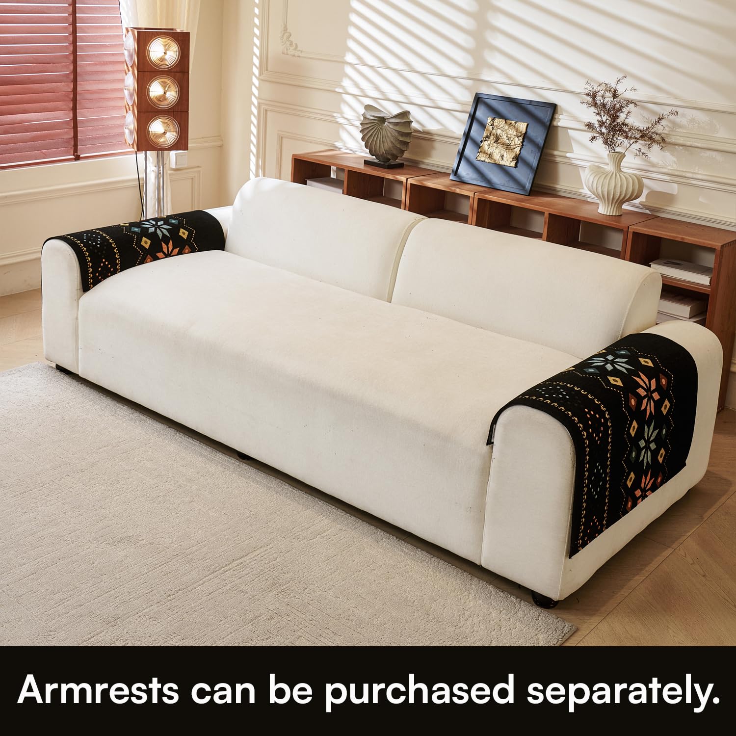 House of Quirk Chenille Sofa Cover - Bohemian Style -5