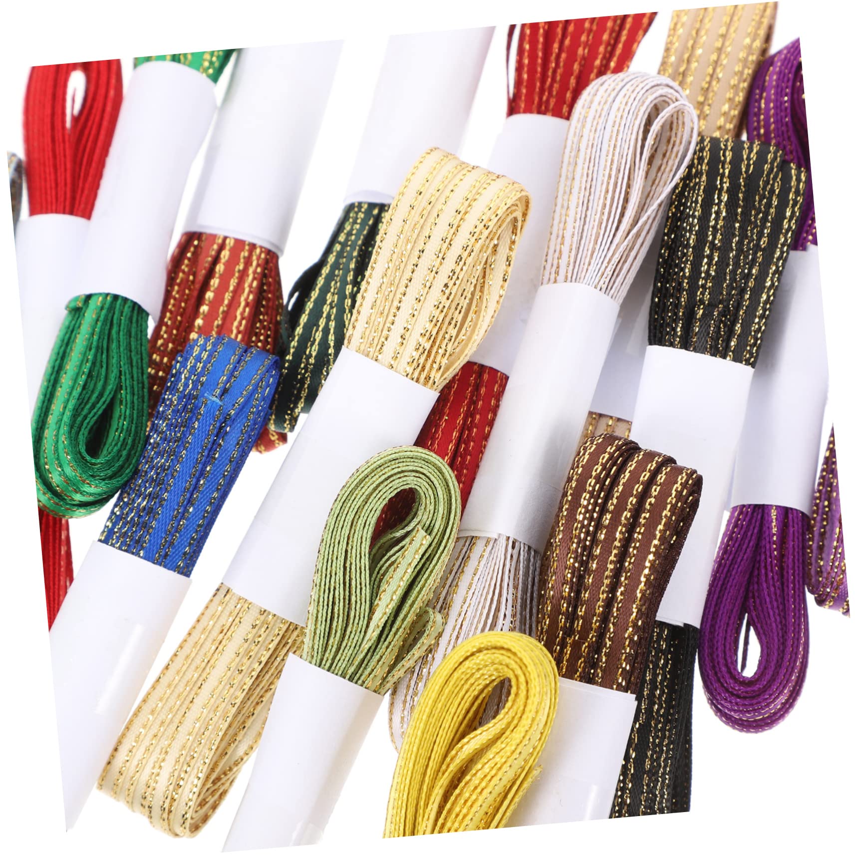 SHINEOFI 60rollen Geschenkbänder Farben Satinband Für Bastelarbeiten Geschenkverpackungen Und Partydekoration Für Schleifen Und Kreative Projekte