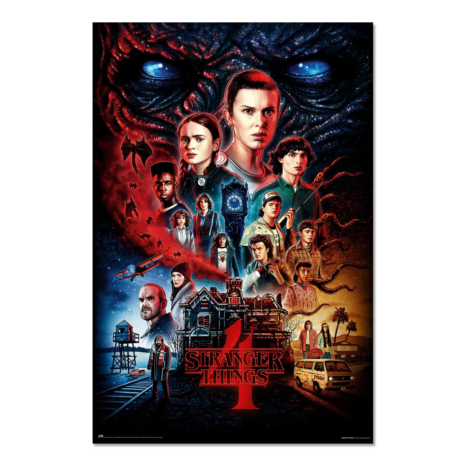 Amazon.com: Grupo Erik Stranger Things Vecna´s House Poster - 36 x