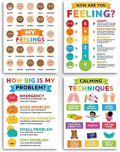 Miniatura 3 de Sproutbrite Esquina calmante para el aula, paquete de 12, decoración de aula, carteles educativos para aulas de primaria, escuela secundaria y