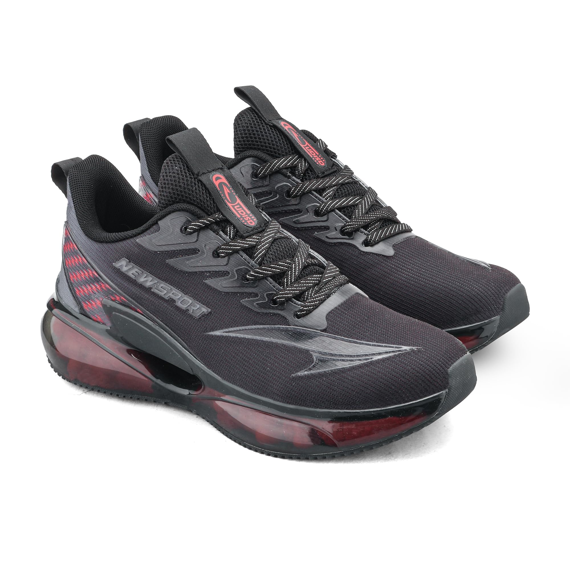 ASIAN Quantum-27 Men's Sports Running Shoes with See-Through Air Sole, Memory Foam Comfort, Breathable Knit Upper & Styl