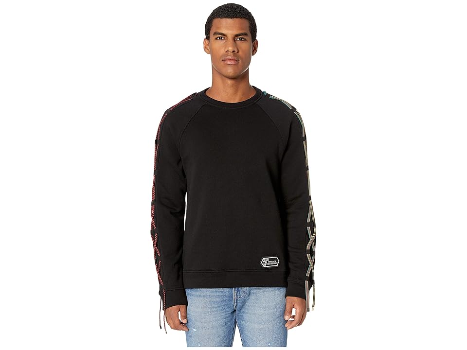 

Versace Collection Cord Detail Sweatshirt (Black) Men's Sweatshirt