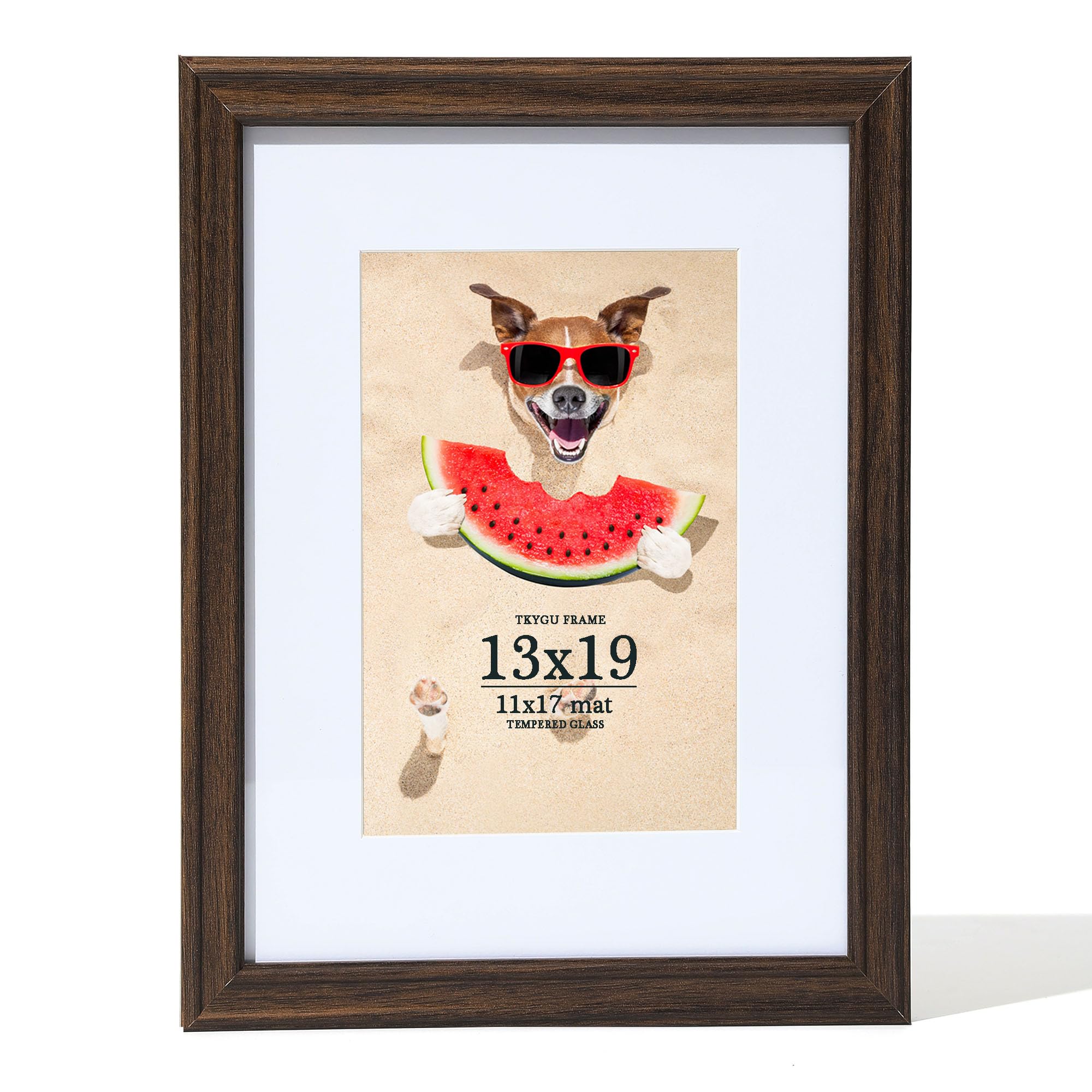 TKYGU walnut woodgrain 13x19 picture frame