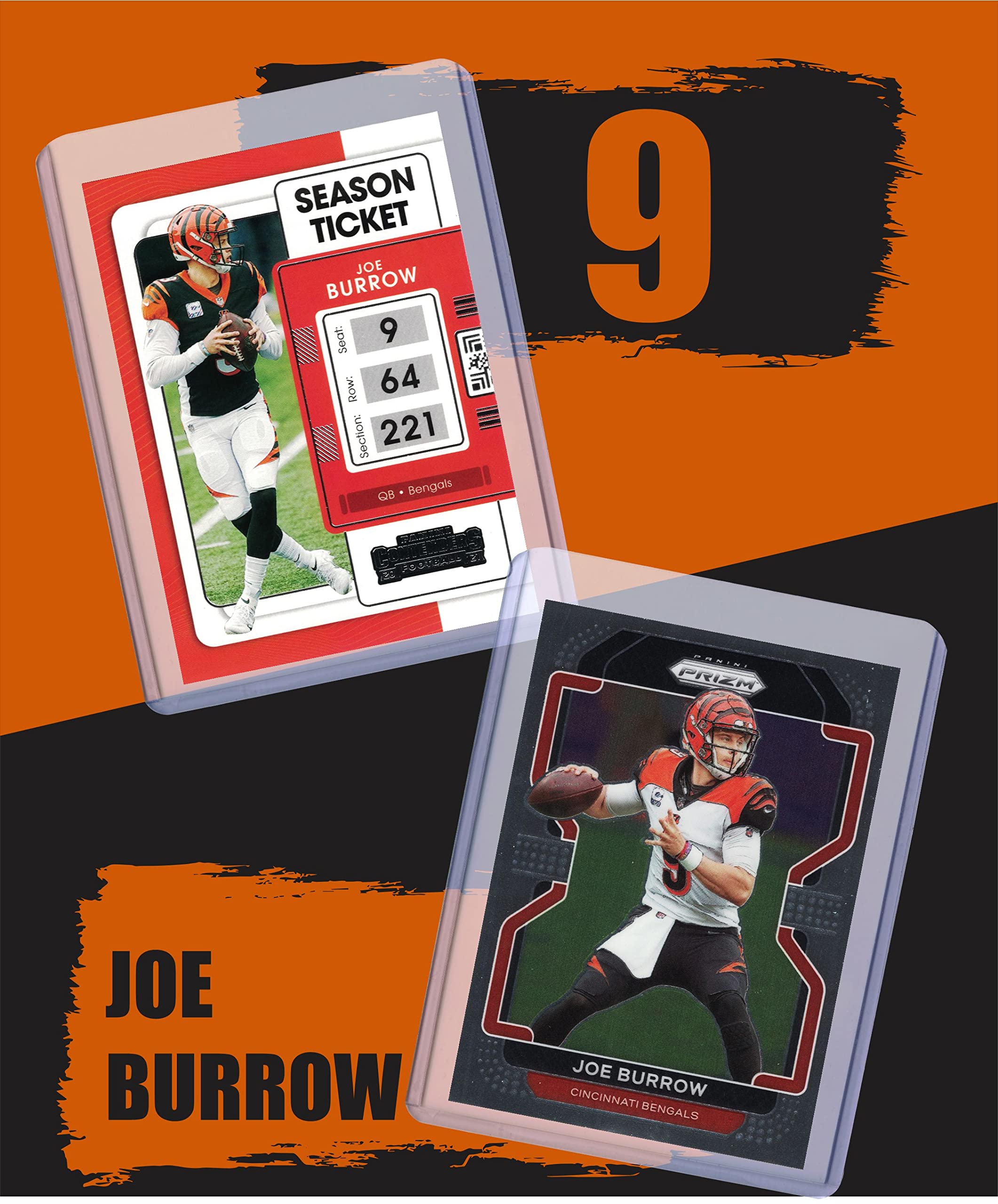 Amazon.com: Joe Burrow Football Cards (5) Assorted Bundle