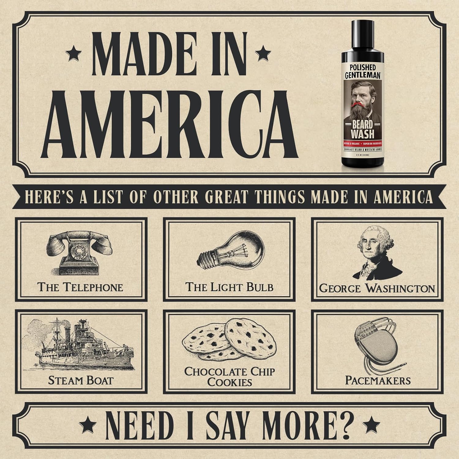 Refreshing Beard Shampoo and Face Wash with Peppermint Tea Tree and Argan Oil - for Thicker and Softer Beard (4oz) - Image 3