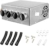 12 V Universal Car Underdash Compact Heater Kit Universal 4 Ports Car Truck Underdash Heater Car Heater Windscreen Defroster 12 V with Speed Switch for Car or Truck