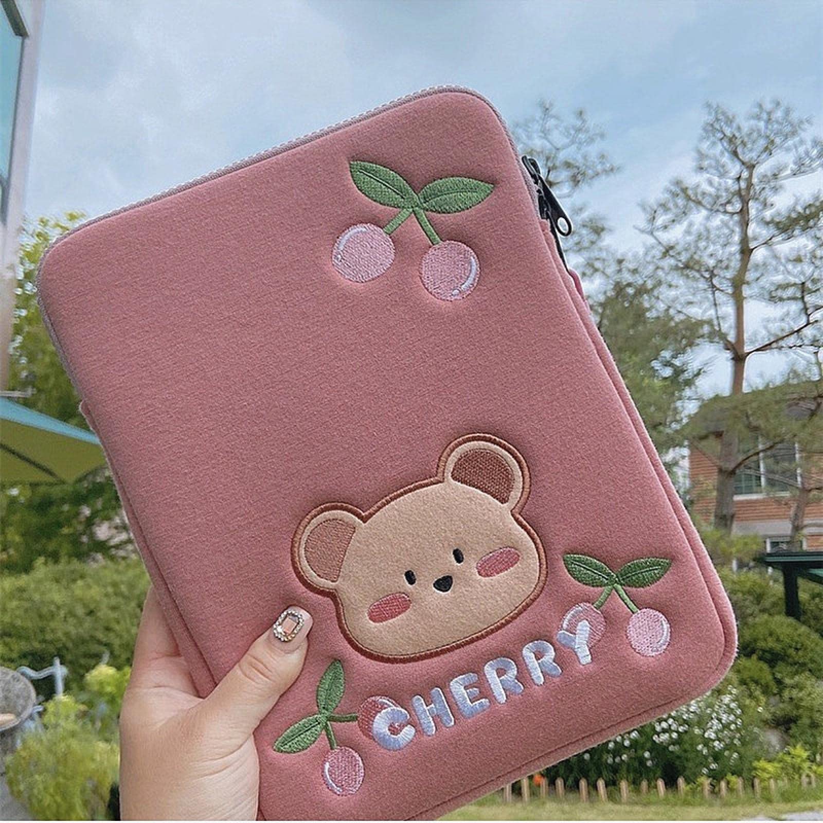 Amazon.com: Cute Cartoon Cherry Bear Pink Girl Laptop Protective