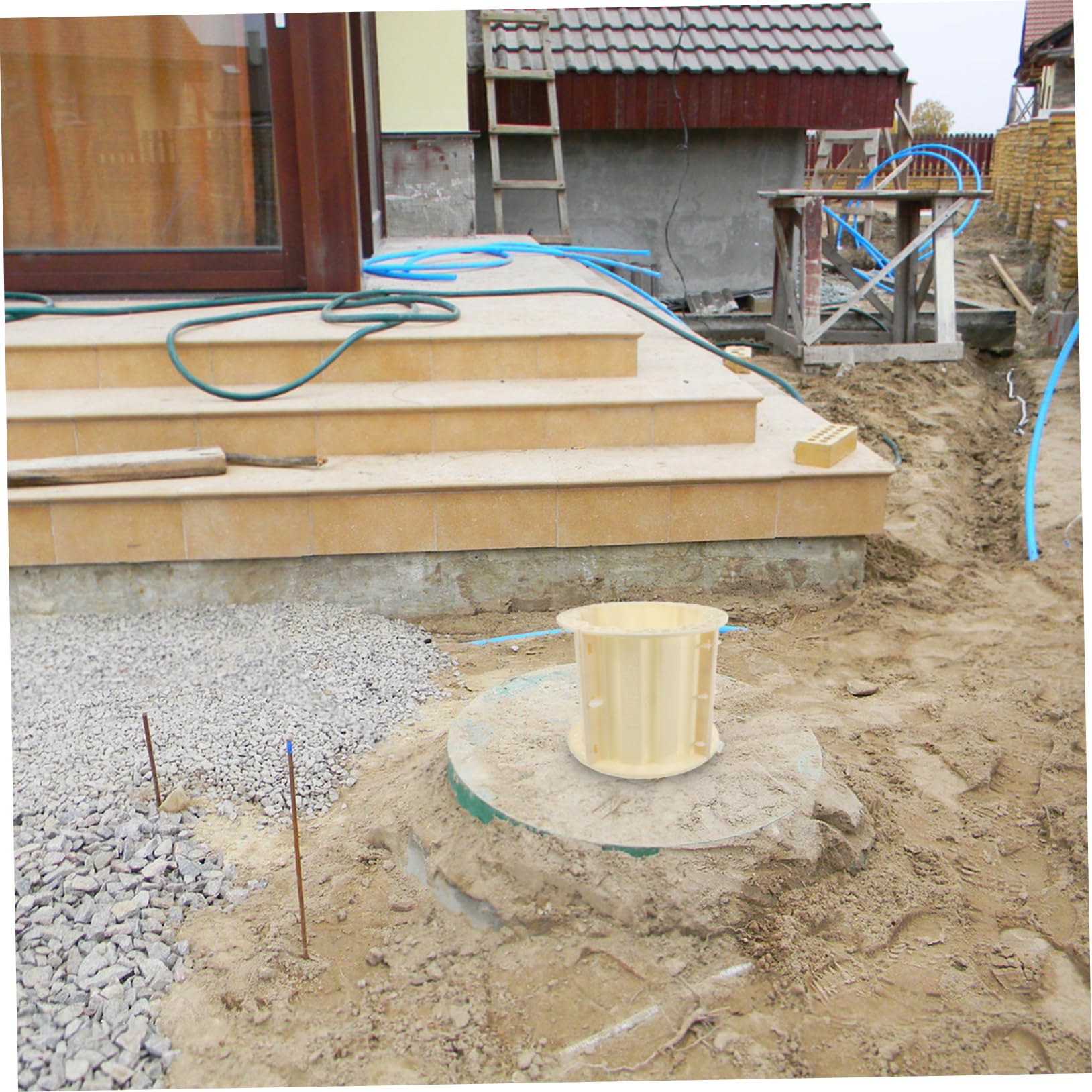 UKCOCO Römische Säulenform Betongussform aus Abs Kunststoff Einfache Anwendung und Zeitsparend Cement Mold für Garten und Villa im Eleganten Europäischen Design