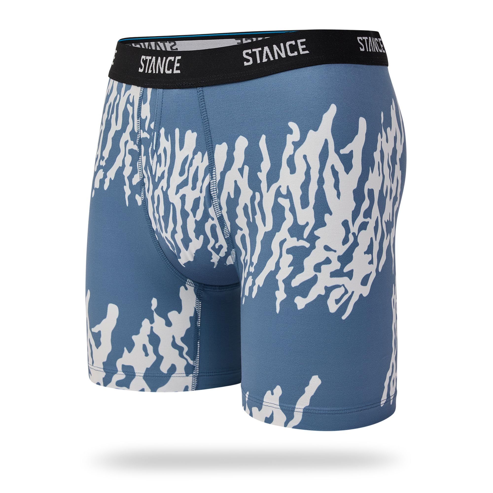 Stance Glacier Men's Boxer Briefs Sea Blue Patterned Underwear Shorts XL