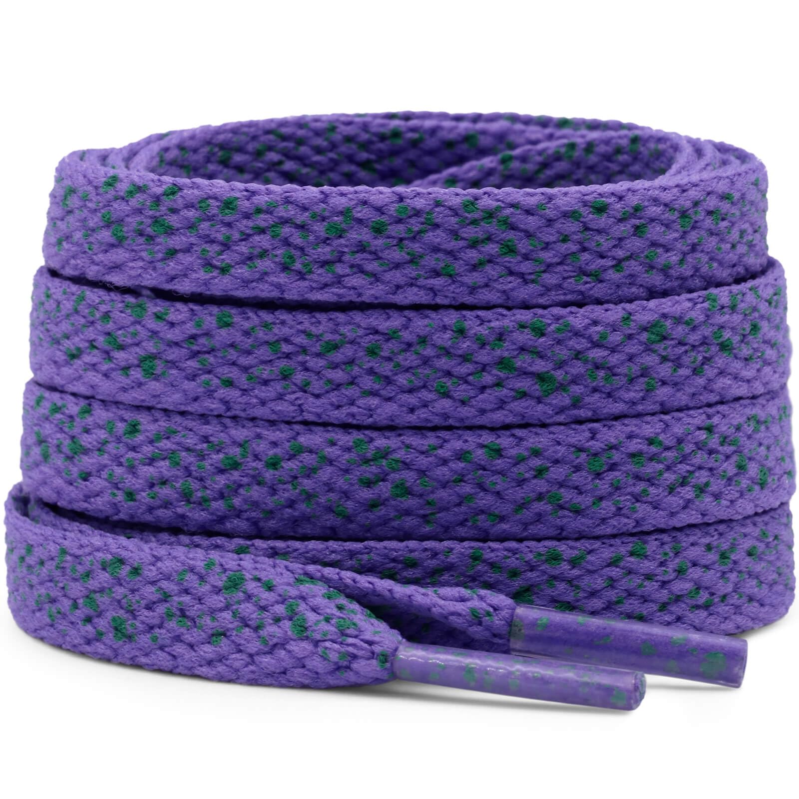 DELELE Print Flat Shoelaces for Sneakers: Colored Athletic Shoe Laces 2 Pair