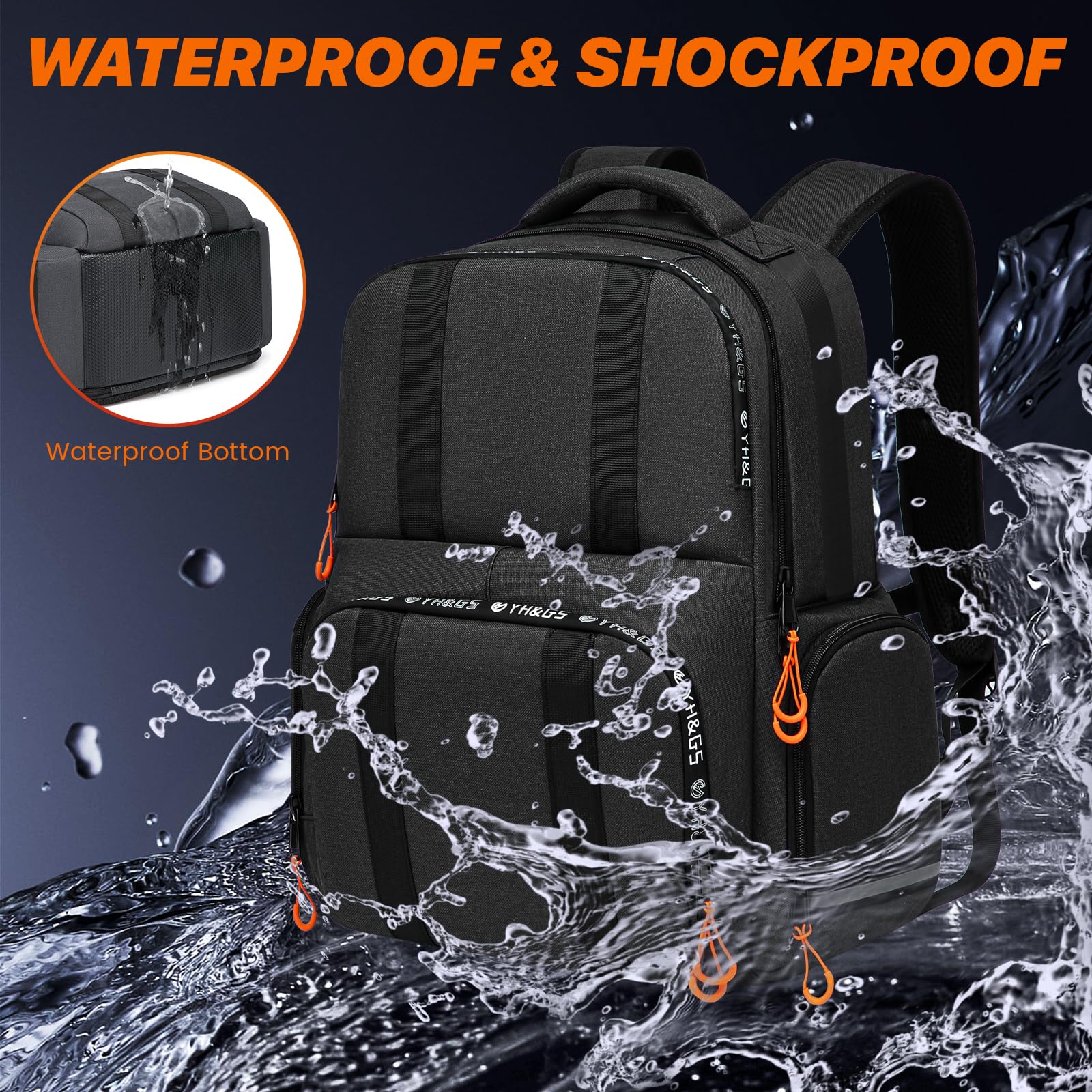 Mochila de transporte compatible con consola Xbox Series X/S, funda de transporte de viaje con múltiples bolsillos de almacenamiento para controladores Xbox, disco duro portátil, auriculares y