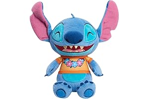 Cute Disney Lilo & Stitch 7.5 Inch Stitch Plush Toy with Tropical...