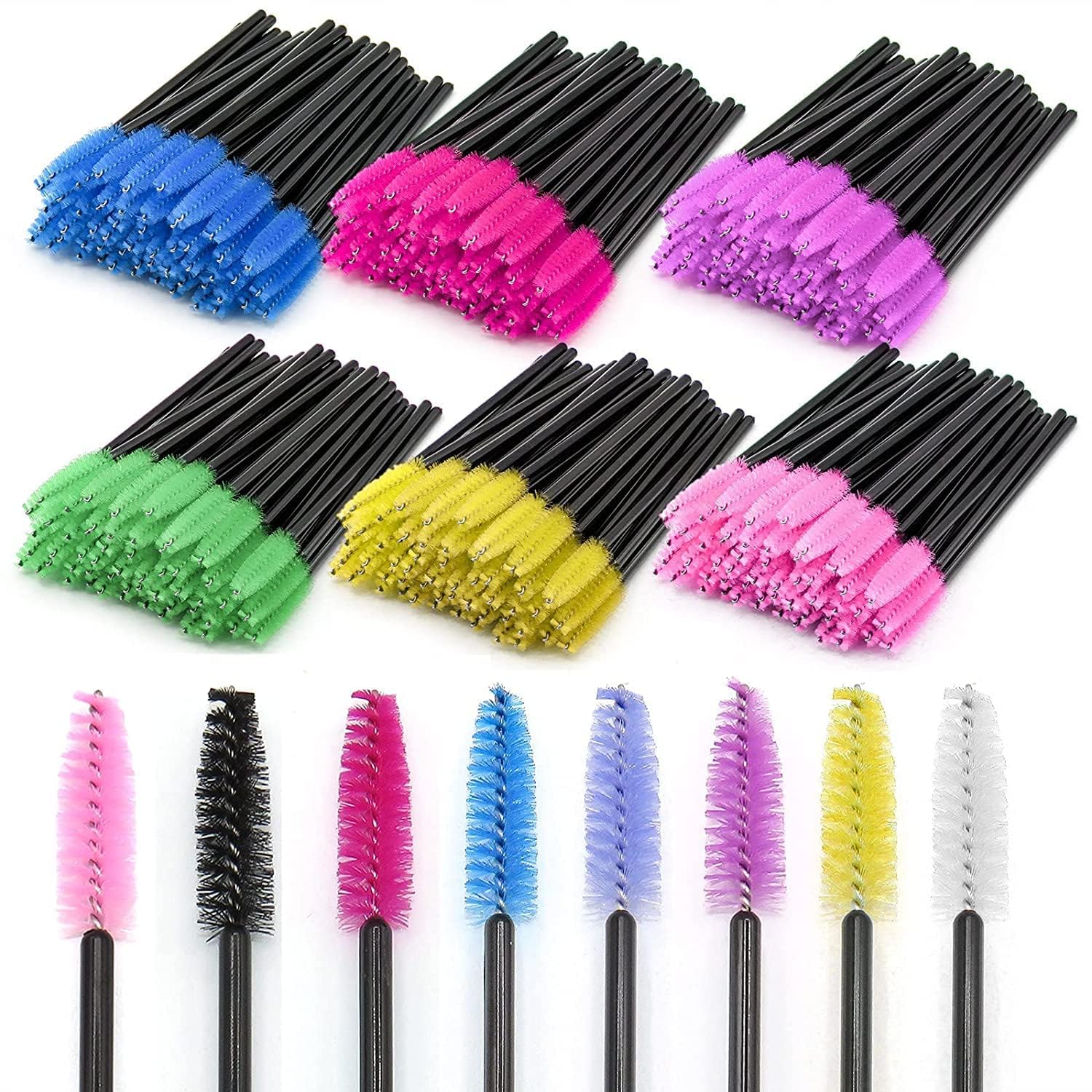 COSLUXE Disposable Mascara Brushes, Eyelash Brushes Mascara Wands Applicator Eyelash Extensions Makeup Tools Eyebrow Brush (PACK OF 10)-image-37