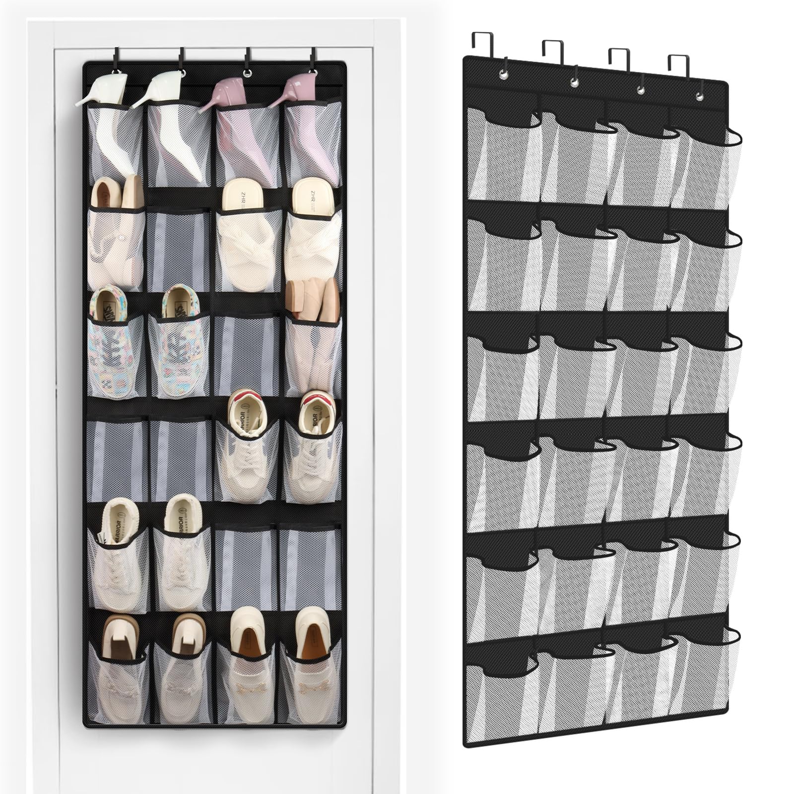 Over-the-Door Shoe Organizer, 24 ct