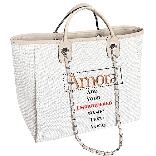 Personalized Handbag for Women Tote Bag with Name Customized Embroidered