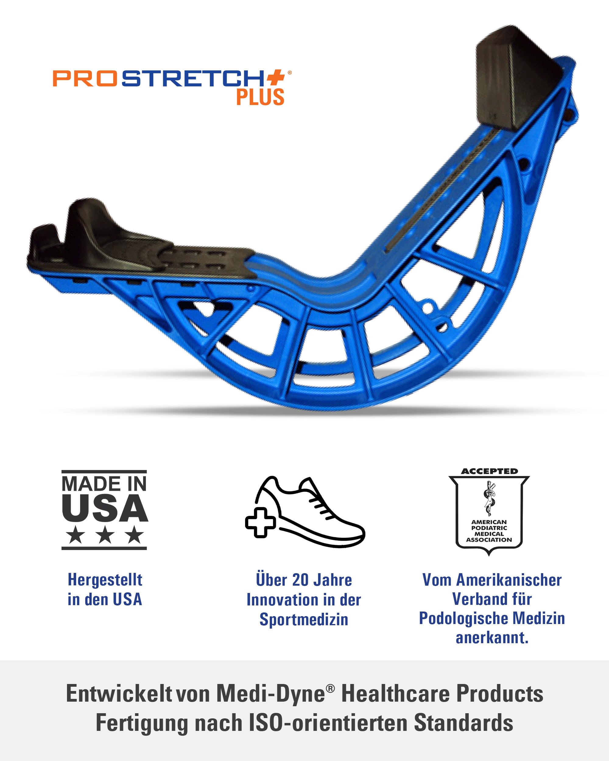 ProStretch Plus Foot Rocker – Wadendehner & Fersenkeil zur Entlastung der Achillessehne bei Plantarfasziitis – Effektiver Wadendehner