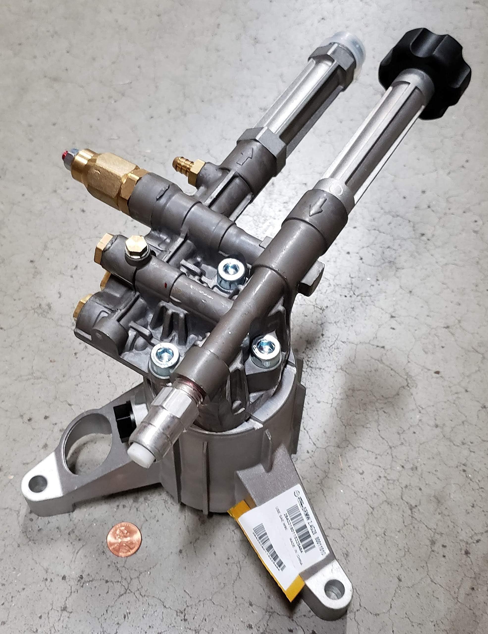 AR Annovi Reverberi SRMW24G28-EZ Replacement Right-Handed Pump. 2800 PSI, 2.4 GPM, 173 Max Bar, Easy Start Valve, Thermal Relief Valve. Replacement Residential Pump. Non SX Right-Handed Pump.