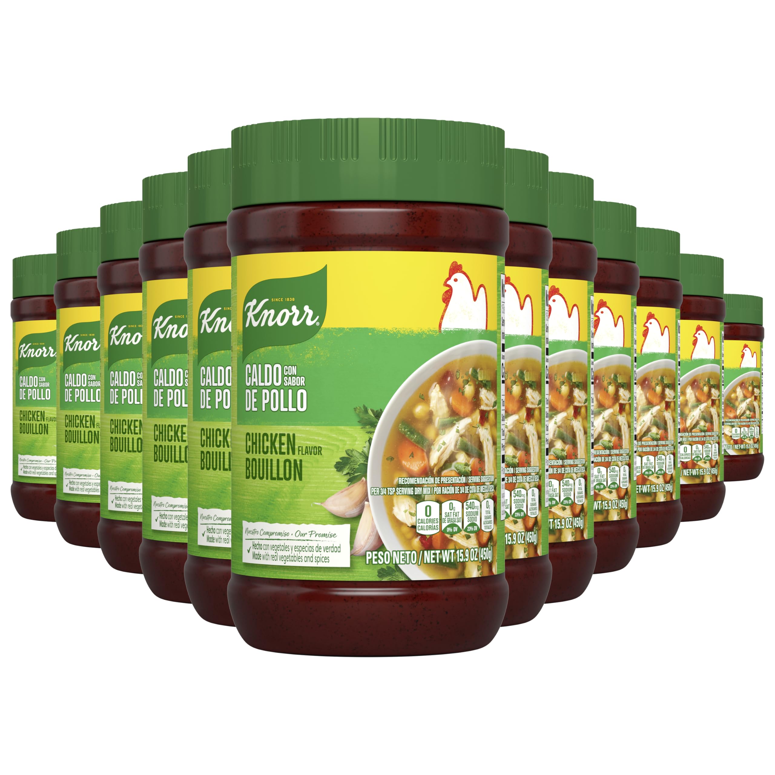 Knorr Granulated Bouillon 12 count Chicken 15.9 oz