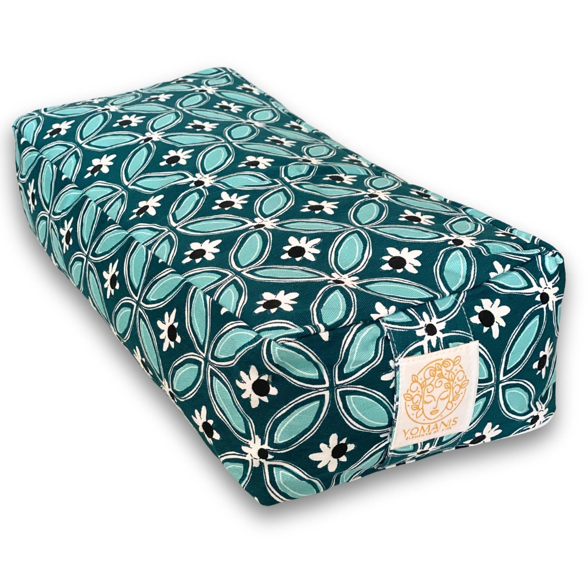 Balisa Cuscino da viaggio Bolster 40 x 18 x 10 cm per yoga e meditazione, imbottitura in cotone, solido e stabile, naturale e biologico, certificato Öko Tex. Ideale per lo yoga in viaggio