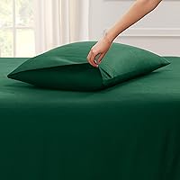 Vista 2 de Empyrean Bedding - Fundas de almohada de microfibra de doble cepillado e hipoalergénica Fundas de almohada de lujo Fundas de almohada de alta