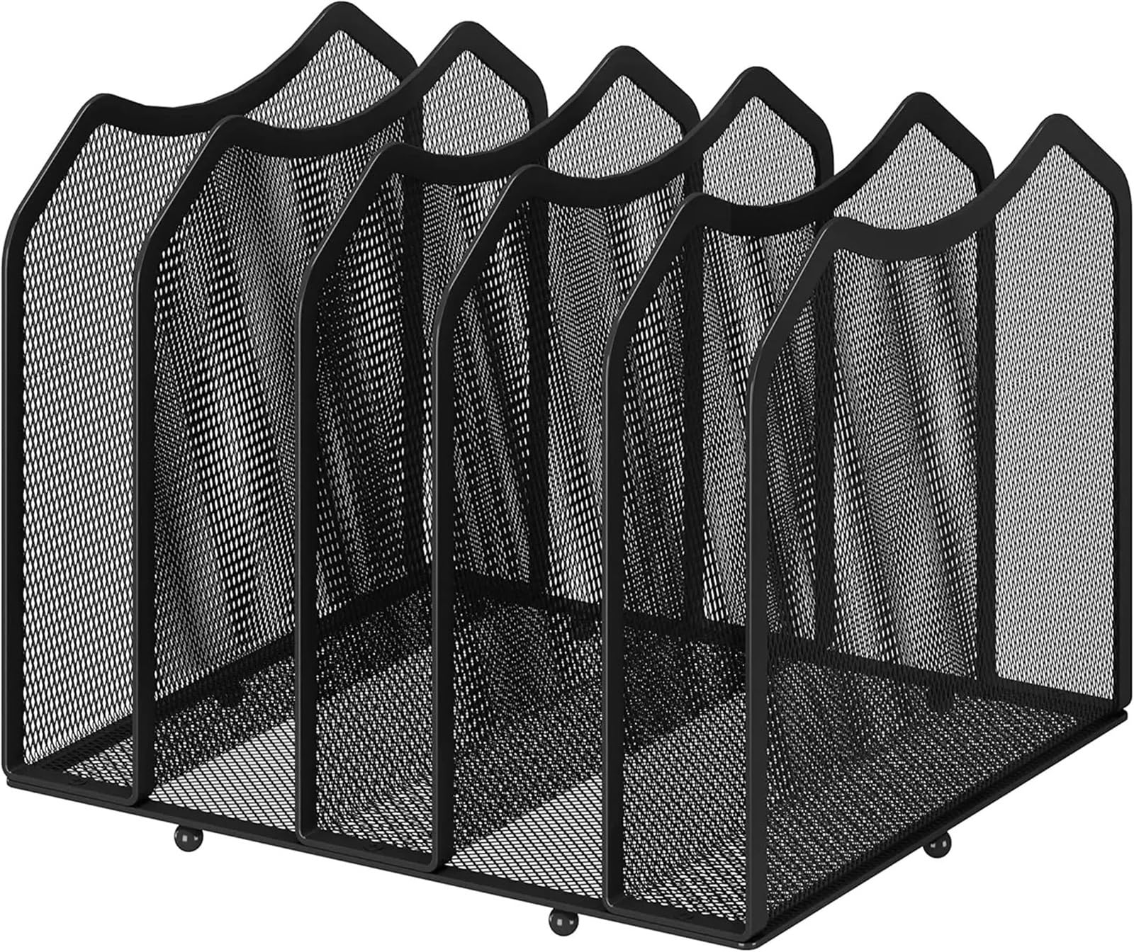 Stehsammler 5-teiliger Mesh-Desktop-Dateisortierer for die Aufbewahrung von Dokumenten und Büchern