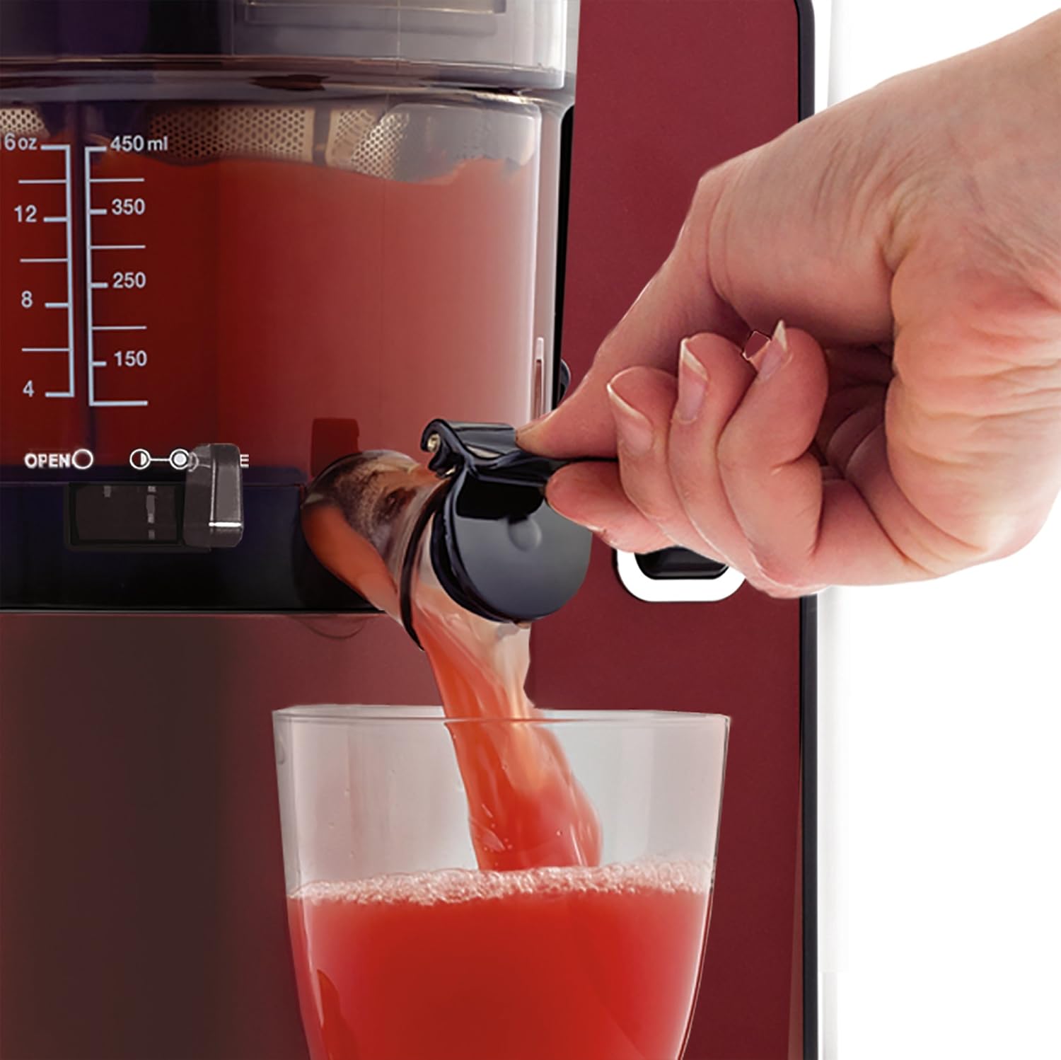 🛒 Crаzу Dеаlѕ Omega Juicer Vertical Slow Masticating Juice Extractor 43 RPM Compact Design with Automatic Pulp Ejection, 150-Watt, Red