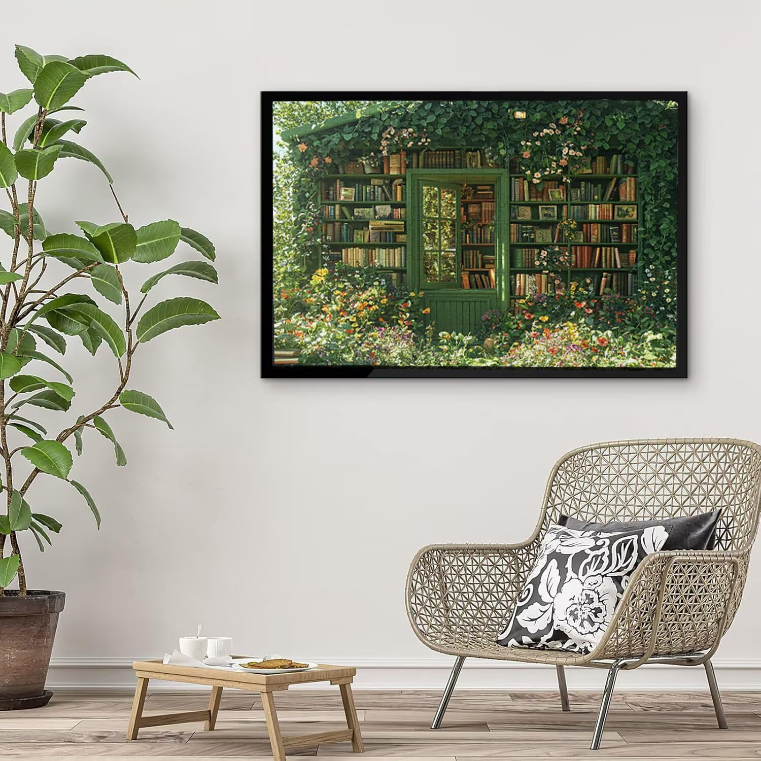 Puzzle para Adultos 3000 Piezas, Librería Puzzle, Difícil, Desafiante, Rompecabezas Encajan Perfectamente, Letras en la Parte Posterior, sin Polvo, Regalo para Personas Mayores 122x80cm s-744