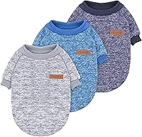 Vista 12 de Suéter clásico de punto para perro Idepet, abrigo de vellón suave, suéter para perro cálido y grueso, para invierno, prenda para perros y gatos