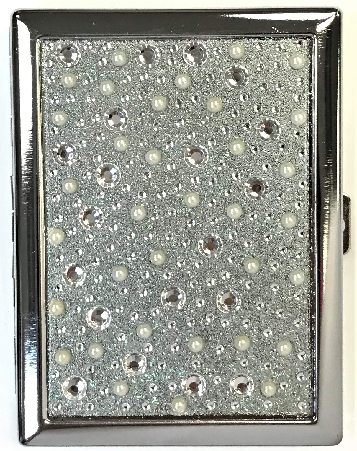 off white cigarette case Amazon.com: Eclipse White Bedazzled Studs & Pearls Crushproof Metal Cigarette  Case, 100s, 3101ST20P : Health & Household
