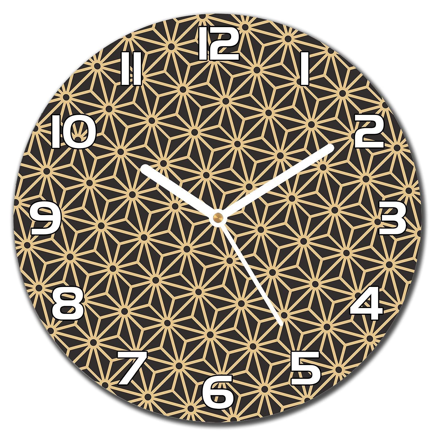 Horloge murale moderne cuisine salon verre de sécurité Coloray 30 cm