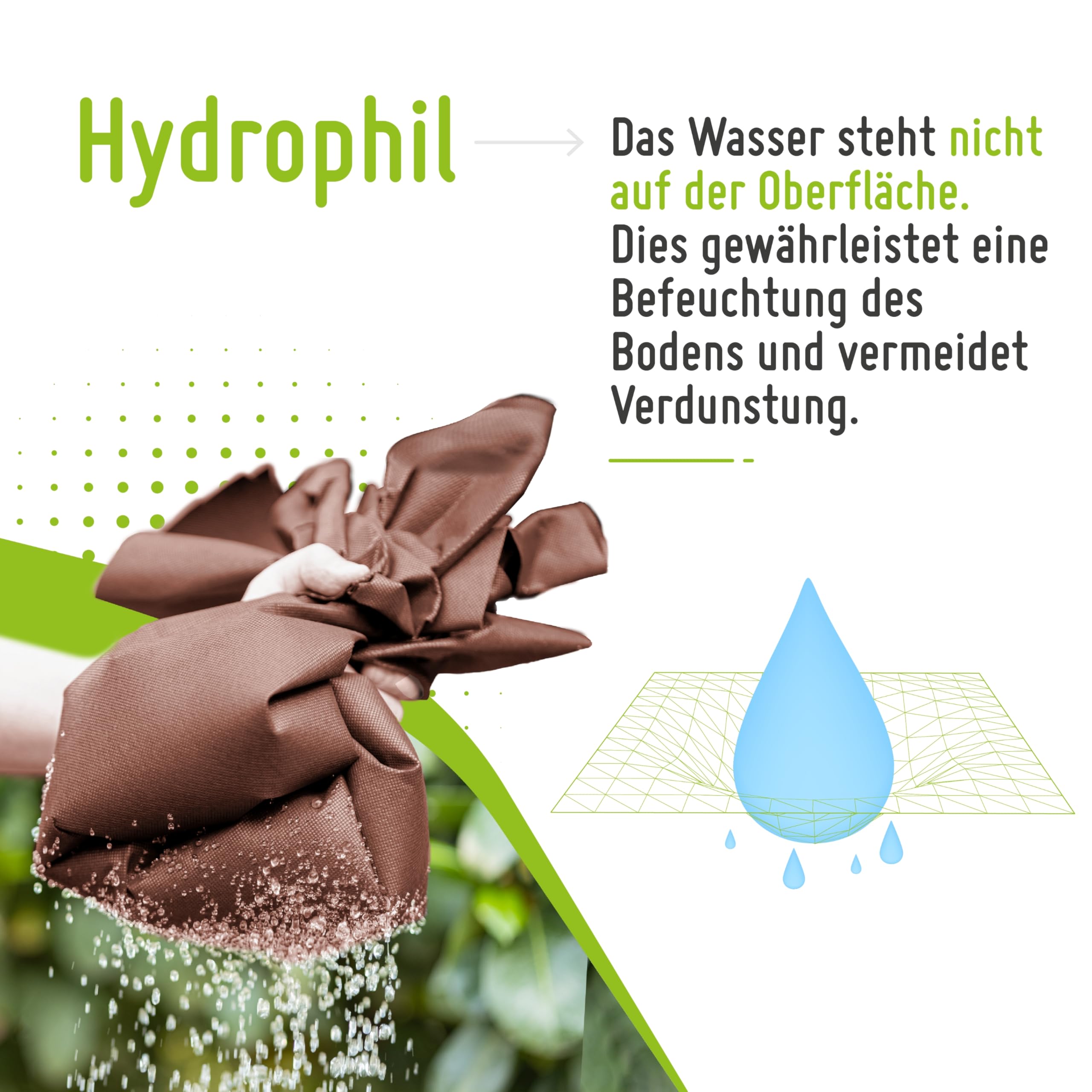 TerraUno – Premium Unkrautvlies Gartenvlies aus Polypropylen 130g/m² – Unkrautfolie Wasserdurchlässig 25m² – UV-beständig, reißfest & umweltfreundlich – Unkrautvlies wasserdurchlässig