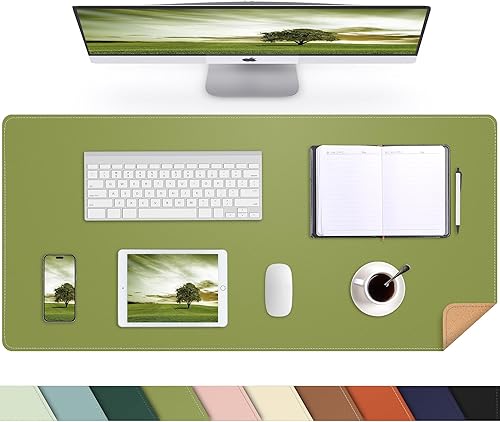 Miniatura 69 de Protector de escritorio de cuero, tapete de escritorio grande con corcho natural y cuero PU, alfombrilla para mouse, alfombrilla de escritorio